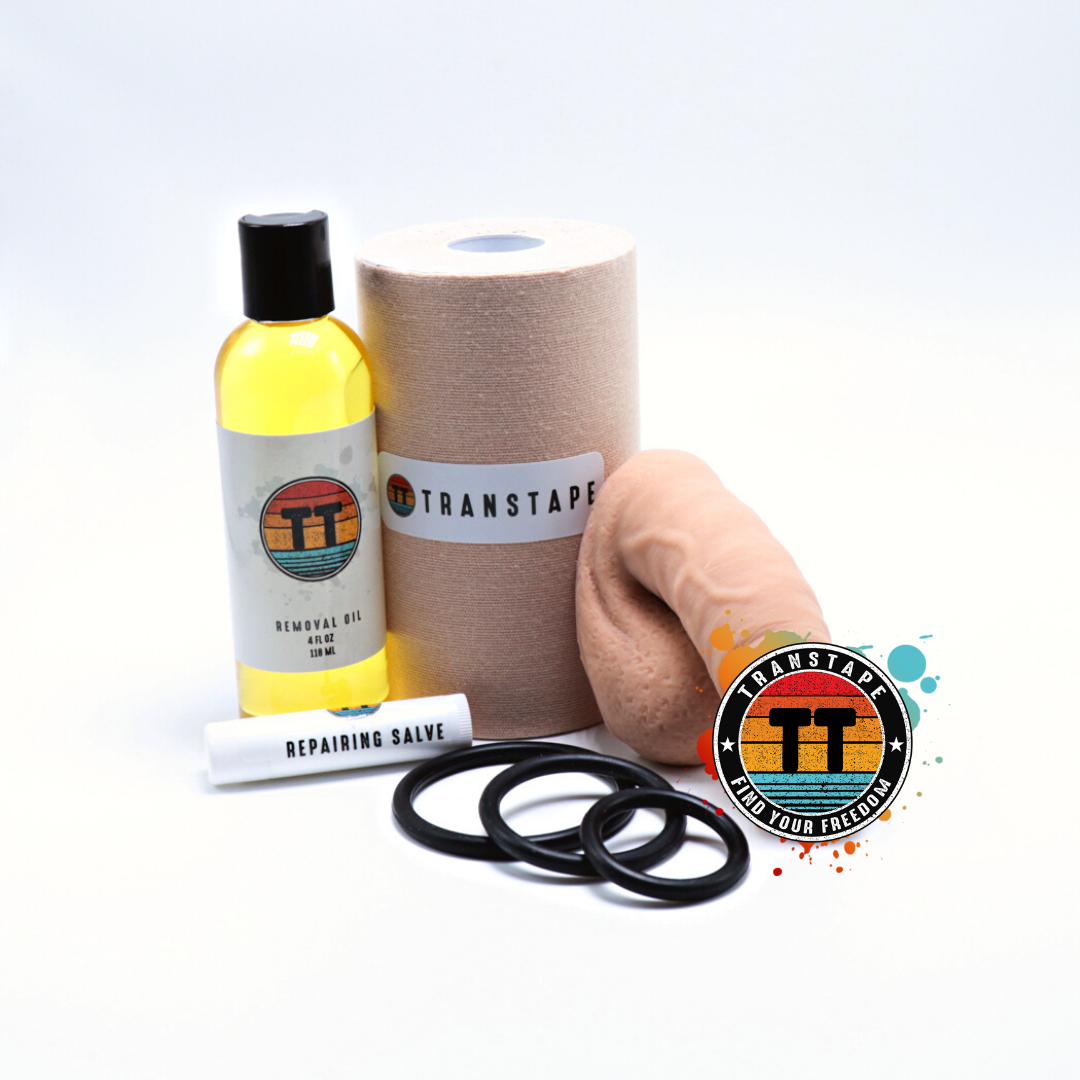 COMPLETE PACKING KIT - 1 Large Roll of TransTape, TransTape Packer, Pack of O-Rings, 4oz Jojoba Removal Oil #001