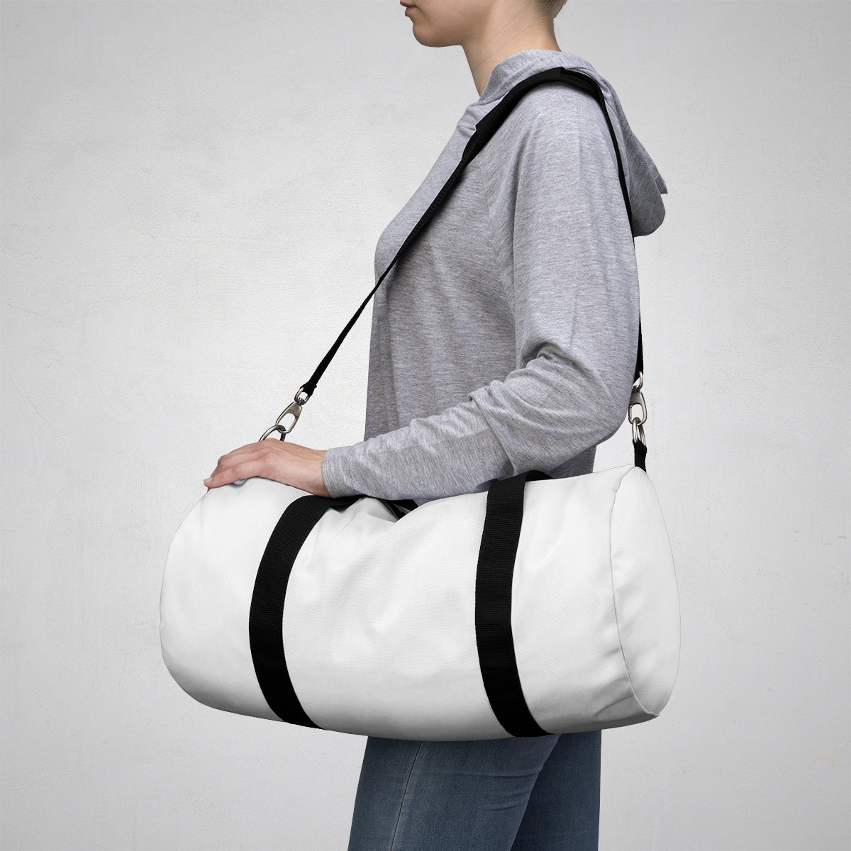 Sac polochon blanc (discret)