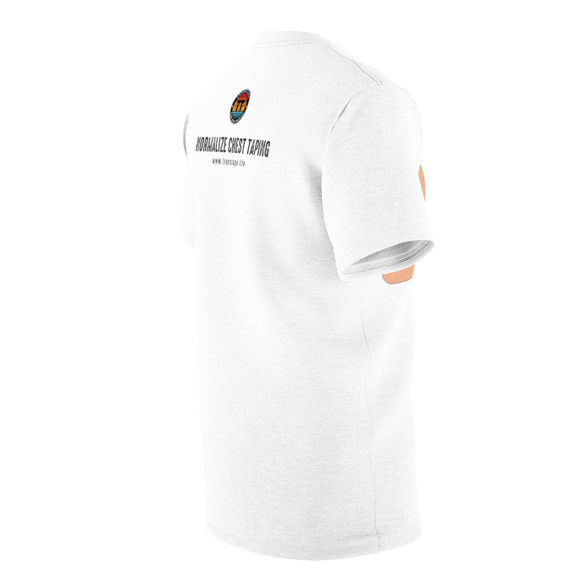 Normales Brusttaping-T-Shirt | Hautfarbe 002 - 2 Streifen