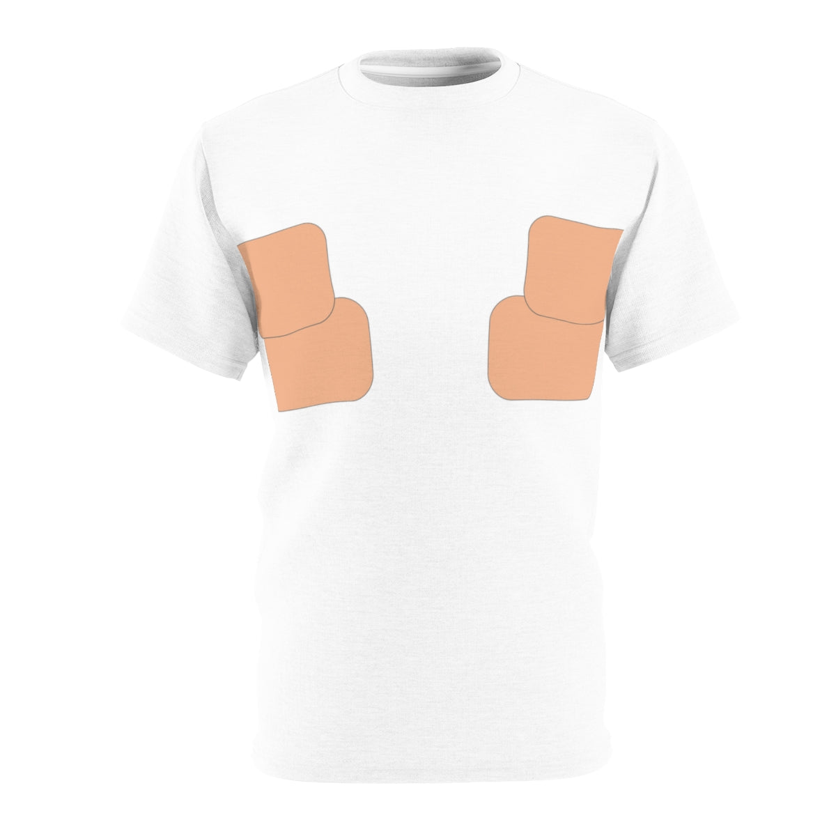 Normalizar la camiseta con cinta en el pecho | Tono de piel 002 - 2 tiras 