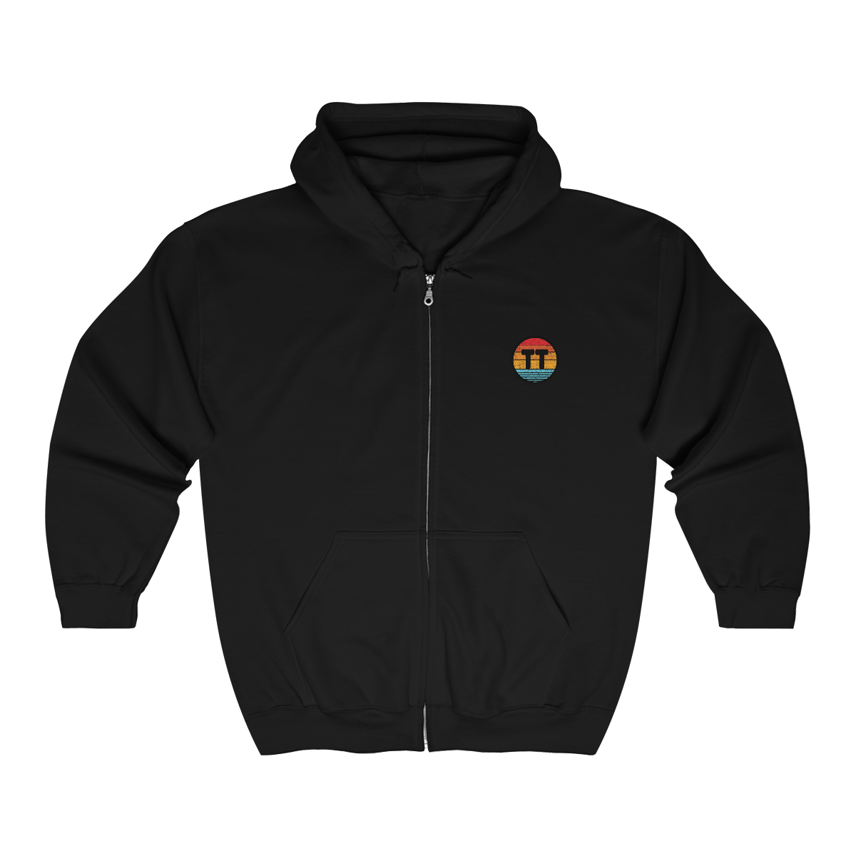 TransTape DISCREET Zip Hættetrøje med Logo