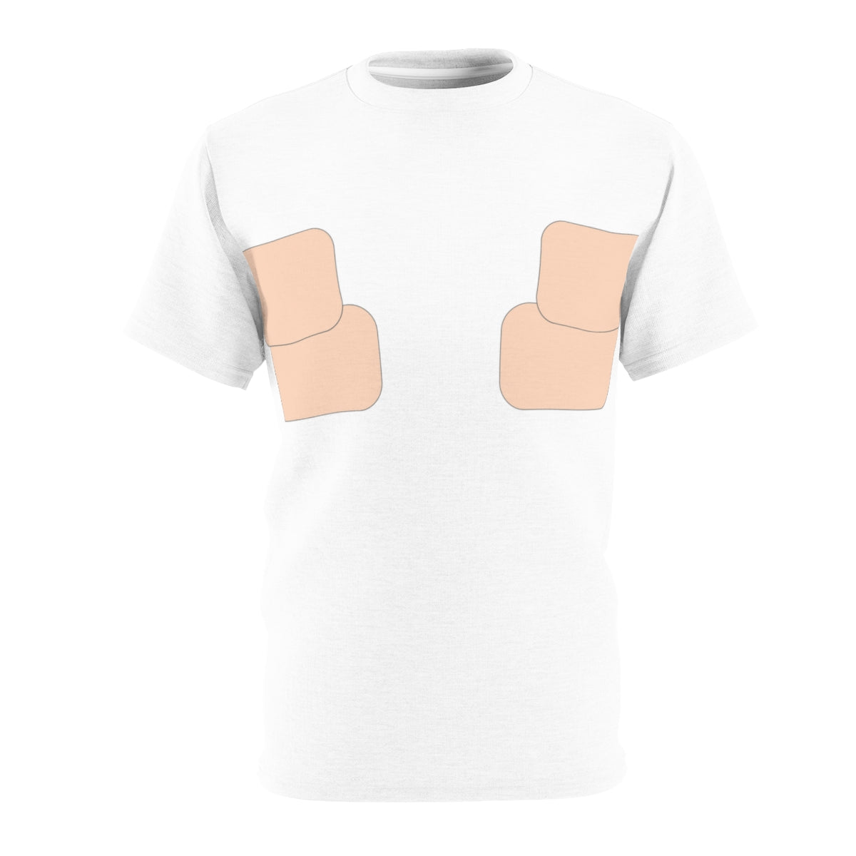 Normalizar la camiseta con cinta en el pecho | Tono de piel 001 - 2 tiras 