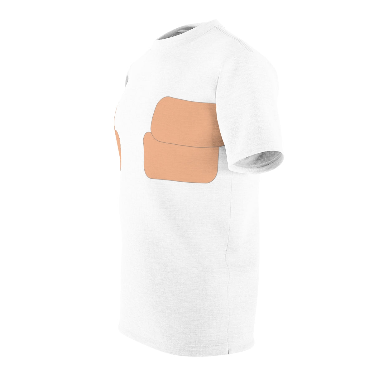 Normales Brusttaping-T-Shirt | Hautfarbe 002 - 2 Streifen