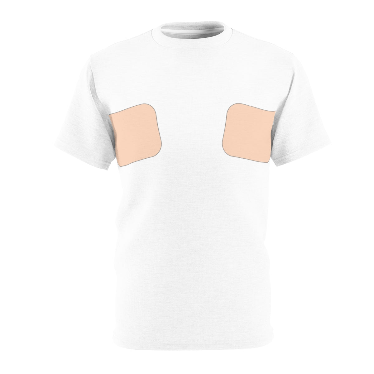 Normales Brusttaping-T-Shirt | Hautfarbe 001 - 1 Streifen